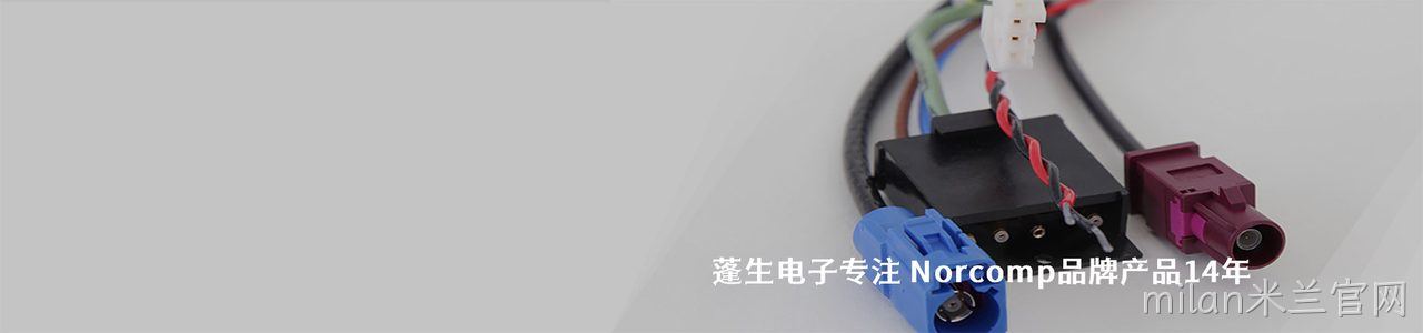 Norcomp 连接器品牌授权供应商｜南京milan米兰官网电子